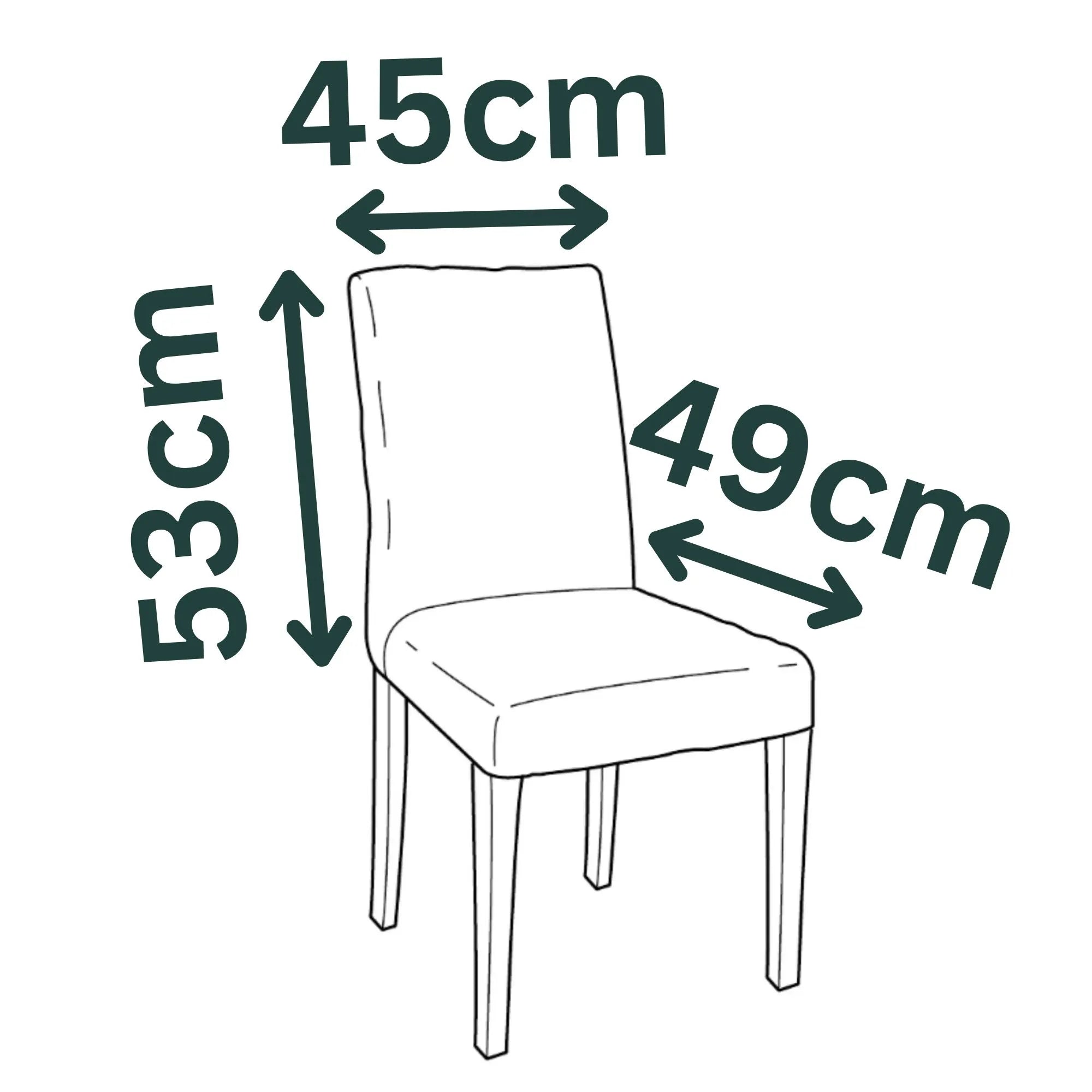 HENRIKSDAL IKEA Stuhlbezug langer Rock Französische Nähte - Größeres Modell